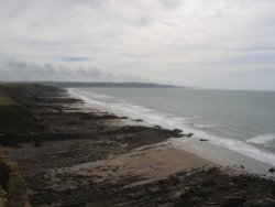 View from the cliffs at Bude Wallpaper