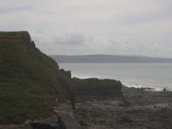 the cliffs at Bude Wallpaper