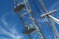 pods on the London Eye, London. Wallpaper