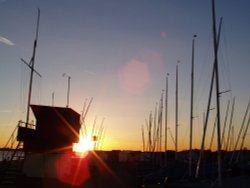 Brightlingsea Harbour, near the Sailing Club Wallpaper