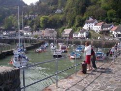 Lynmouth Harbour in Devon Wallpaper