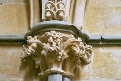 Lincoln Cathedral - sample of carving Wallpaper