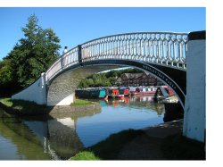 Entrance to Braunston Marina, Northamptonshire Wallpaper