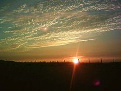 An August Sunrise On the tops of Hathersage, Hope Valley, Derbyshire. Wallpaper