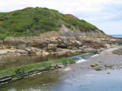 Scalby Rocks, North Bay, Scarborough Wallpaper