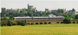 The Viaduct at Windsor from the Slough Bypass. 1995 Wallpaper