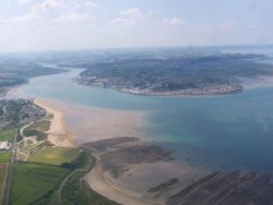 The beautifuly Taw and Torridge Estuary in North Devon showing Appledore and Instow opposite Wallpaper
