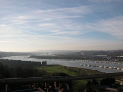 Medway as seen from Rochester, Kent Wallpaper