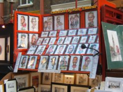 Stall at Covent Garden Market, Jan 05 Wallpaper