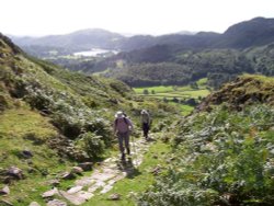 Grasmere Vale from Helm Crag, Cumbria Wallpaper