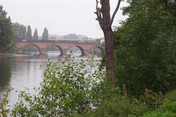 Severn Bridge, Worcester, from South Quay Wallpaper