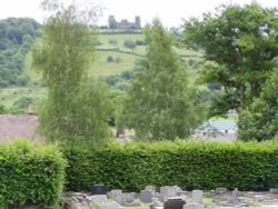 Riber Castle viewed from Matlock Churchyard Wallpaper