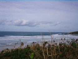 Another view at Fistral-Beach at Newquay. Wallpaper