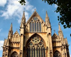 Lincoln Cathedral towers majestically over you when viewed from the Cathedral Green. Wallpaper