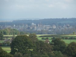 Oxford's dreaming spires, viewed from Boars Hill Wallpaper