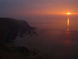 Filey Bay sunrise, Filey, North Yorkshire. Wallpaper