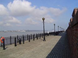 Riverside Walkway, Liverpool. September, 11th, 2005. Wallpaper