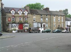 A view in the central business district, Allendale Town, Northumberland