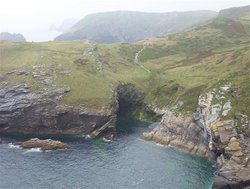 Merlins Cave Tintagel, Cornwall Wallpaper