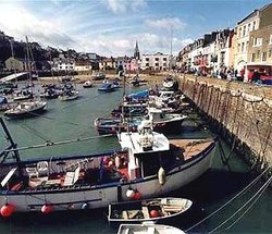 This is the little town of Ilfracombe and this is its Harbour. Wallpaper