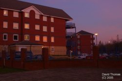 Picture of Preston Docks Promenade IN Preston @ Lancashire in Nov 05 at dusk. Wallpaper