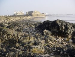 rocks, Weston-super-Mare, Somerset Wallpaper