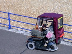 Eastbourne, E. Sussex, chatting on the promenade Wallpaper