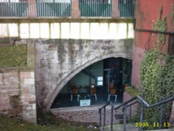 Hanging Bridge, ancient Bridge adjacent to Manchester Catherdral Wallpaper