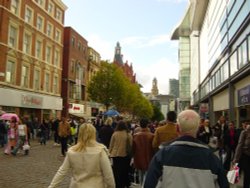 Market St, Piccadilly Gardens, City Centre, Manchester Wallpaper