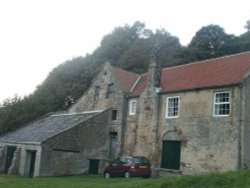 Old Cement Works in East Beck Sandsend nr Whitby. Wallpaper