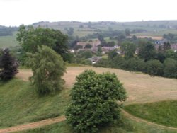 The Bailey, Clun Castle in South Shropshire Wallpaper