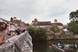 view from Castle Street, Christchurch, Dorset Wallpaper