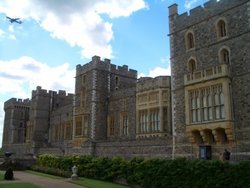 view of the castle from the garden, Windsor Castle Wallpaper