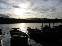 Boats on Derwentwater, July 2004 Wallpaper