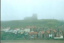 East Side and St Mary Church in Whitby, North Yorkshire Wallpaper