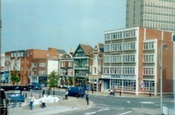 The Hard, by Harbour Station in Portsmouth, Hampshire Wallpaper