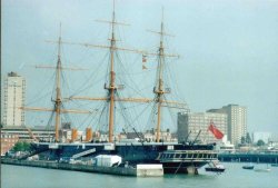 HMS Warrior in Portsmouth, Hampshire Wallpaper