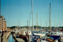 Neptun Quay and Marina in Ipswich, Suffolk Wallpaper