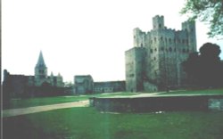 Rochester Castle and Cathedral, Kent Wallpaper