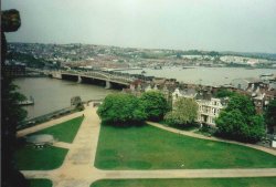 River Medway - view from Rochester Castle Wallpaper