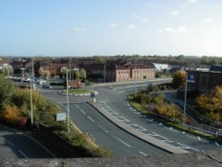 View From Top Of Ankerside Car Park In Tamworth. Wallpaper