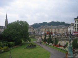 Parade Gardens in Bath, Somerset Wallpaper