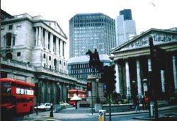 London, City, Bank of England and Royal Exchange - Sept 1996 Wallpaper