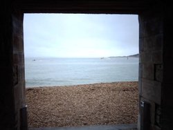 Southsea Seafront as seen from under the walls at the Round Tower. Wallpaper