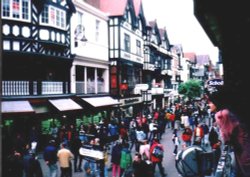 East Gate Street in Chester, Cheshire Wallpaper