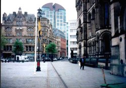 Albert Square and Town Hall in Manchester Wallpaper