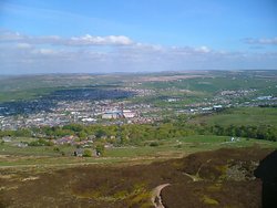 The town from the tower Darwen, Lancashire. Wallpaper