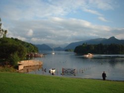 Derwentwater, Lake District, seen from near Keswick, Wallpaper