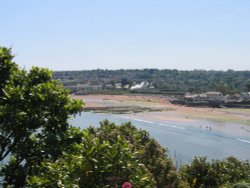 Goodrington beach, Devon, from Roundham Gardens. Wallpaper