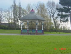 The band stand in the centre of Locke park, Barnsley. Wallpaper